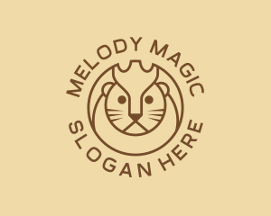Lion Animal Zoo logo design