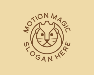 Lion Animal Zoo logo design