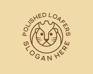 Lion Cat Kitten logo design