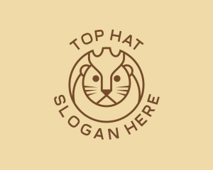 Lion Cat Kitten logo design