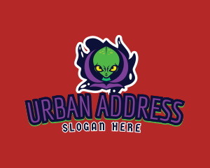 Urban Alien Hoodie logo design