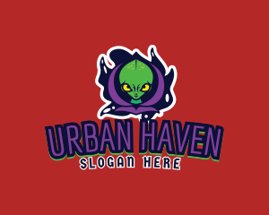 Urban Alien Hoodie logo design