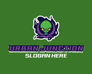 Urban Alien Hoodie logo design