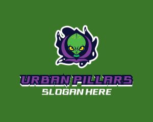 Urban Alien Hoodie logo design