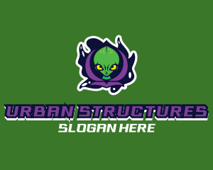 Urban Alien Hoodie logo design