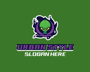 Urban Alien Hoodie logo design