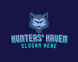 Wolf Hunter League logo design