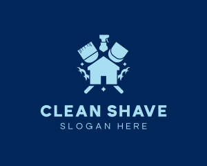 Cleaning House Tools logo design