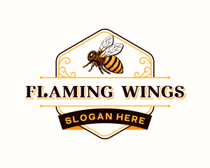 Honey Bee Apiary logo design