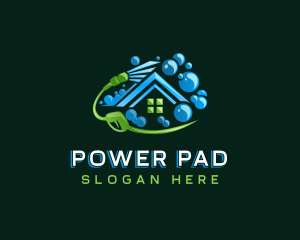 Power Washer Spray Clean logo design