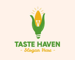 Corn Light Bulb logo