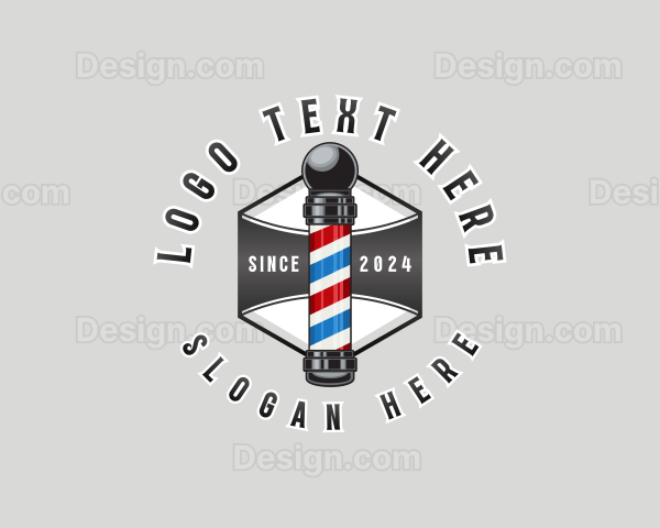 Barbershop Salon Grooming Logo