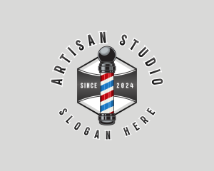 Barbershop Salon Grooming logo design