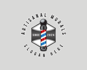 Barbershop Salon Grooming logo design