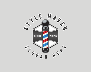 Barbershop Salon Grooming logo design