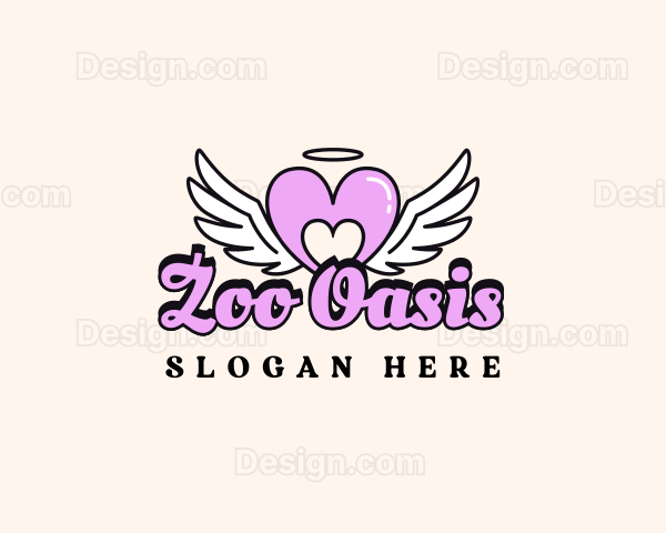 Angelic Heart Wings Logo