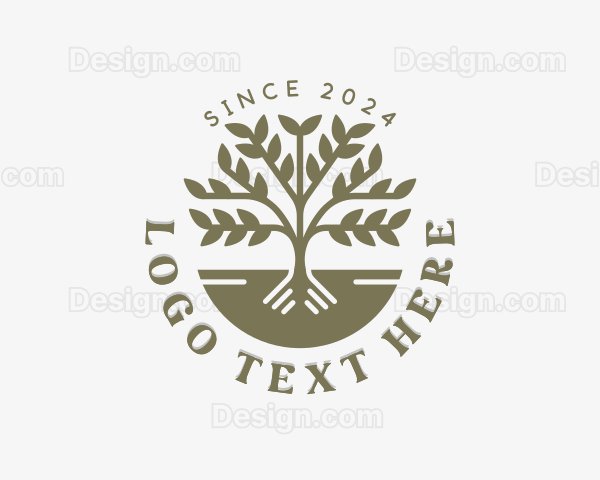 Sustainable Tree Planting Logo