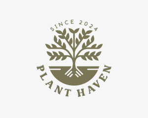 Sustainable Tree Planting logo design