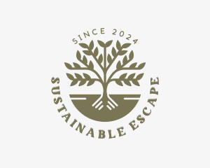 Sustainable Tree Planting logo design