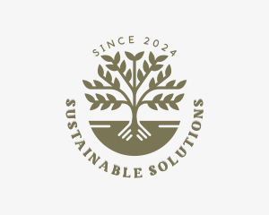 Sustainable Tree Planting logo design