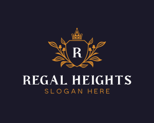 Regal Shield Monarch logo design