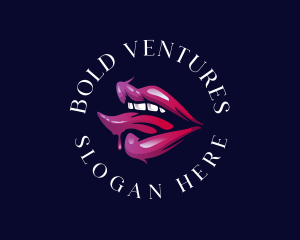 Sexy Lip Tongue logo design