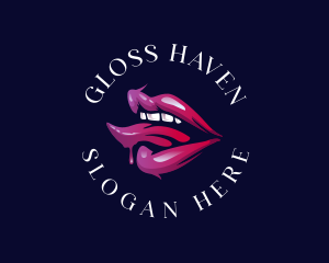 Sexy Lip Tongue logo design