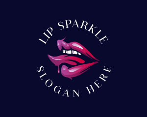 Sexy Lip Tongue logo design