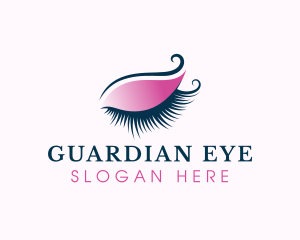 Beauty Elegant Eyelashes  logo design