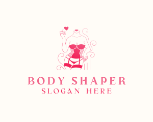 Sexy Lingerie Heart logo design