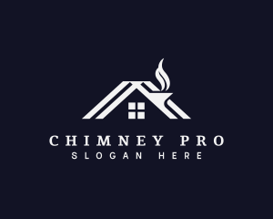 House Chimney Roof logo design