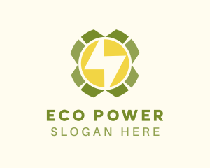 Eco Thunder Solar logo design