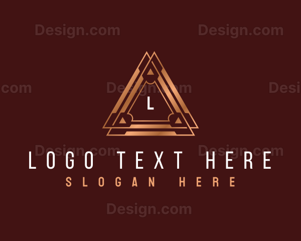 Geometric Pyramid Agency Logo