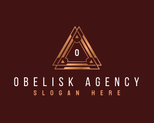 Geometric Pyramid Agency logo design