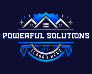 Power Washer Sanitation logo design