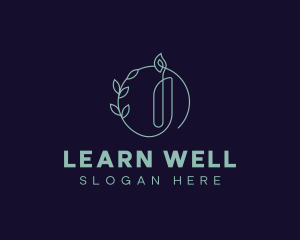 Spa Wellness Candle logo design