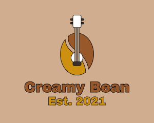 Coffee Bean Guitar logo design