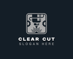 Mechanical Laser Gear logo design