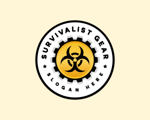 Industrial Biohazard Gear logo design