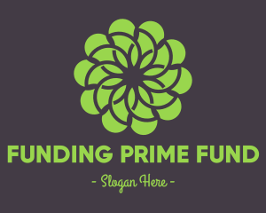 Green Flower Pattern logo design