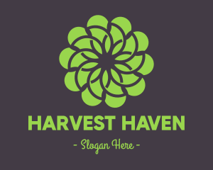 Green Flower Pattern logo