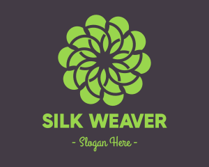 Green Flower Pattern logo design