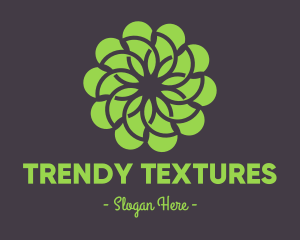 Green Flower Pattern logo