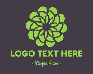 Pattern - Green Flower Pattern logo design