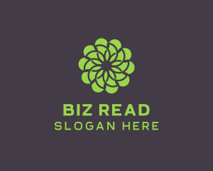 Green Flower Pattern logo design