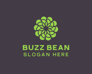 Green Flower Pattern logo design