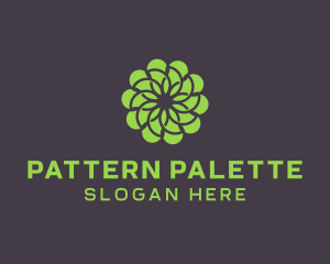 Green Flower Pattern logo