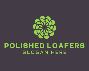 Green Flower Pattern logo design