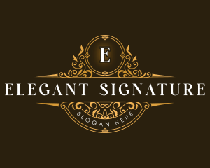 Ornament Elegant Floral logo design