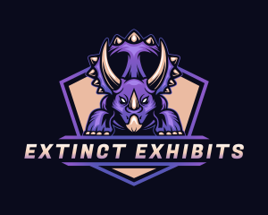 Beast Dinosaur Triceratops logo